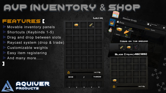 Inventory System 3.0 included shops