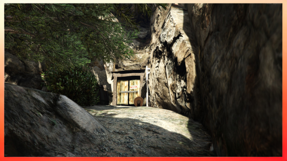Hidden Yeti Cave (swinging doors)