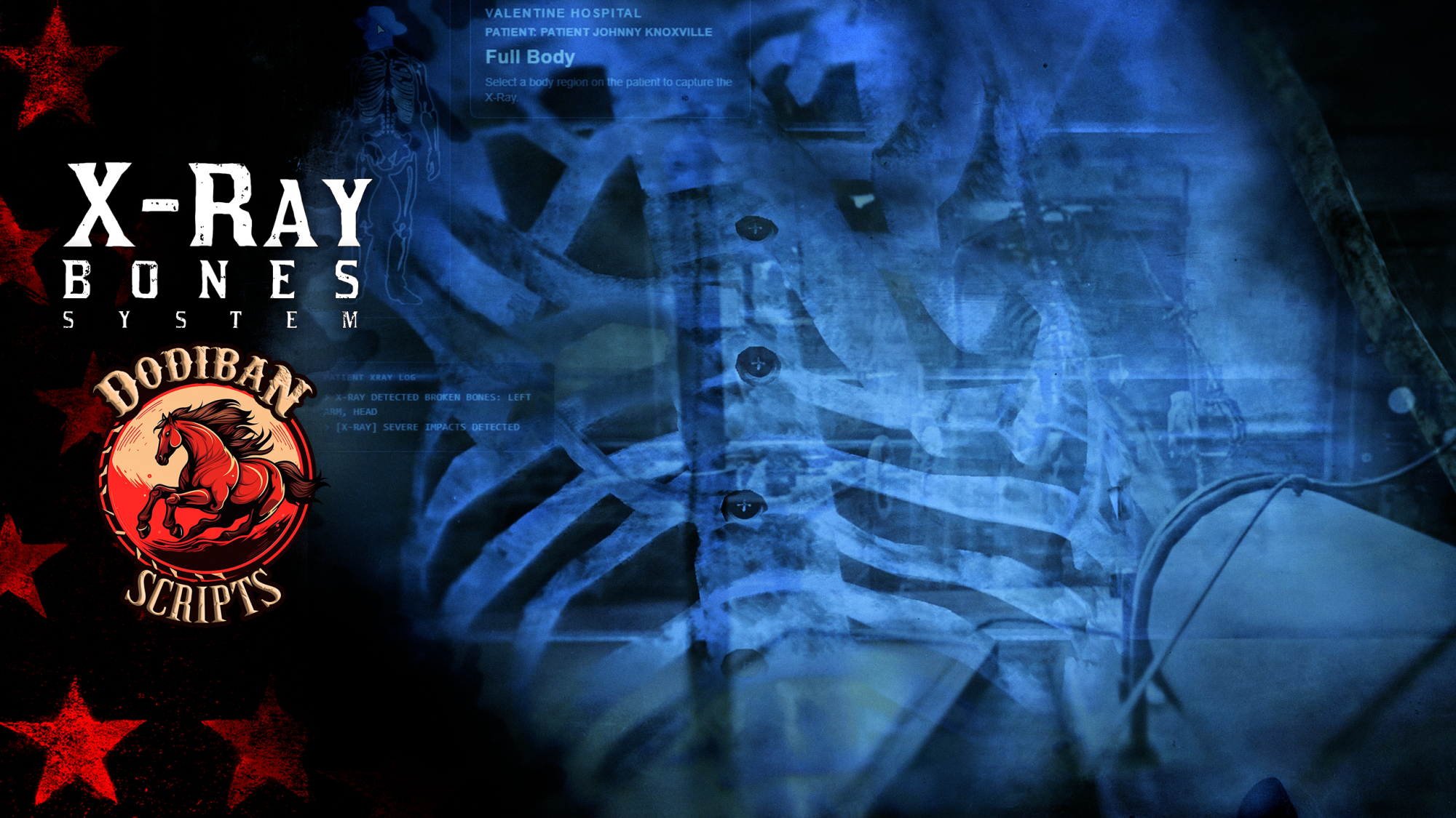 X-Ray Bones System Remake| RedM | ESCROW