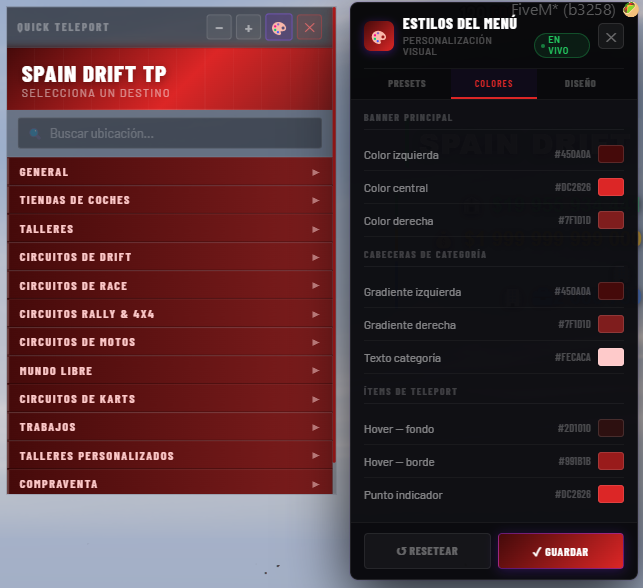 TP Menu — FiveM Script