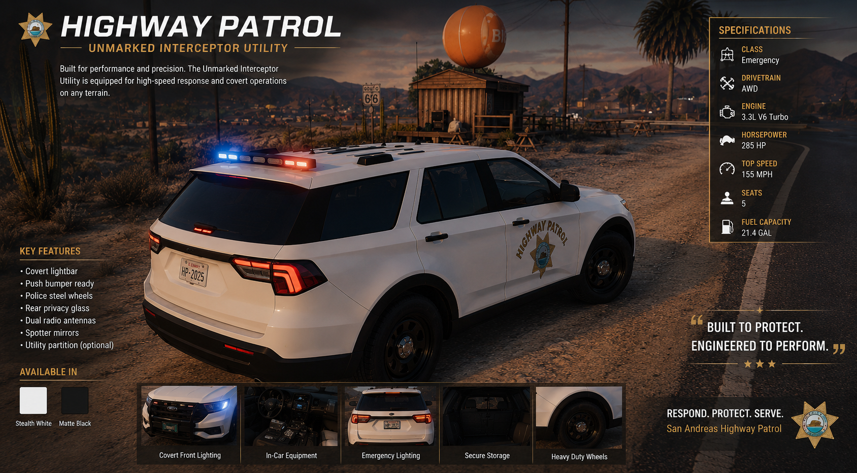 HP - 2015 Polarbear Vapid Police Utility SUV