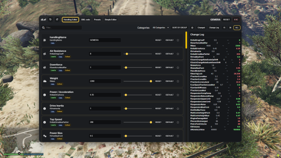 Handling Editor - Standalone/ESX/QBCore