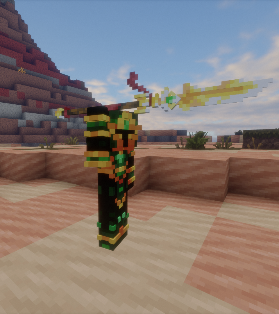 Golden Knight spear