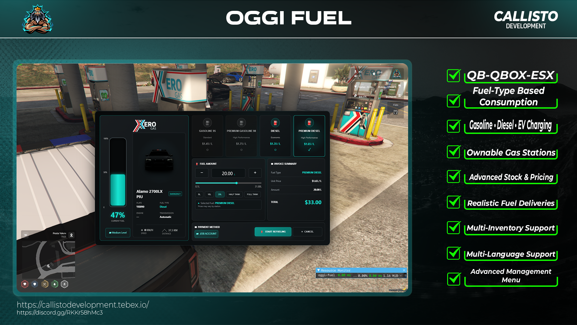 OGGI Fuel – Ownable Gas Stations & Realistic Fuel System