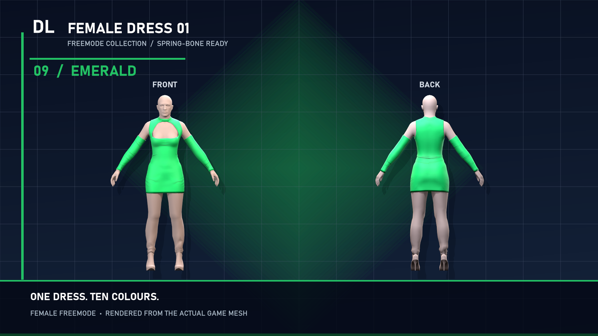 Animated Dress | 10 Color Variants & Breast Physics |