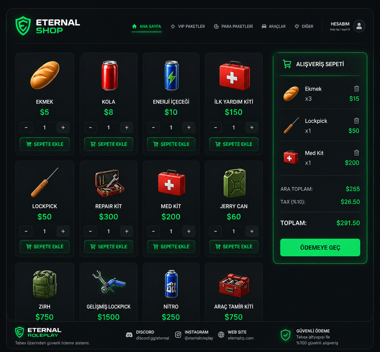 Eternal Shop & Market  System