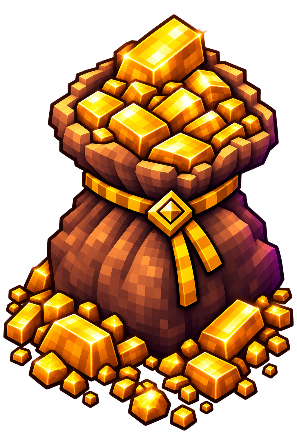 Bolsa grande de oro