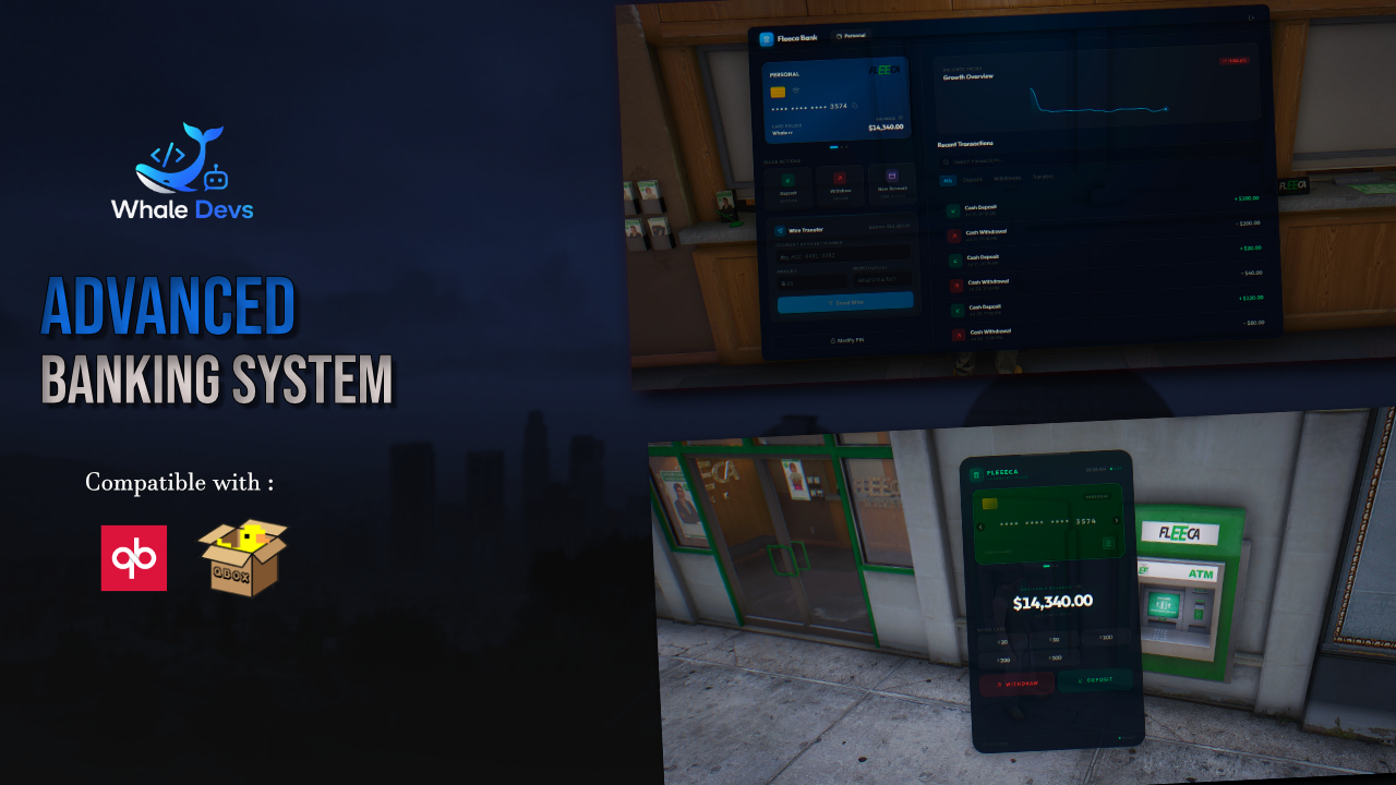 WD-Bank | Advanced FiveM Banking System
