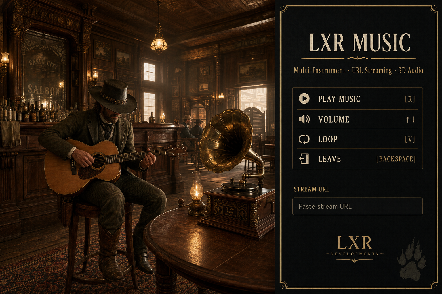 LXR-Music — YouTube Music Roleplay System for RedM