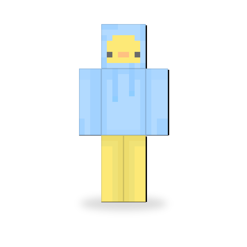 Chicken Light Blue Sweater Skin