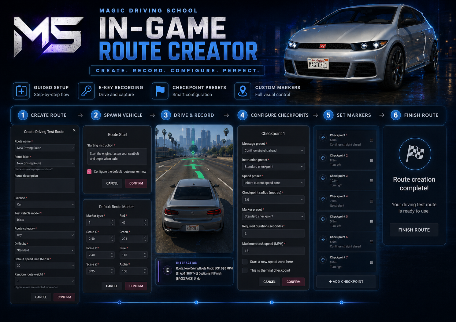 Magic Driving School – FiveM Driving School Script