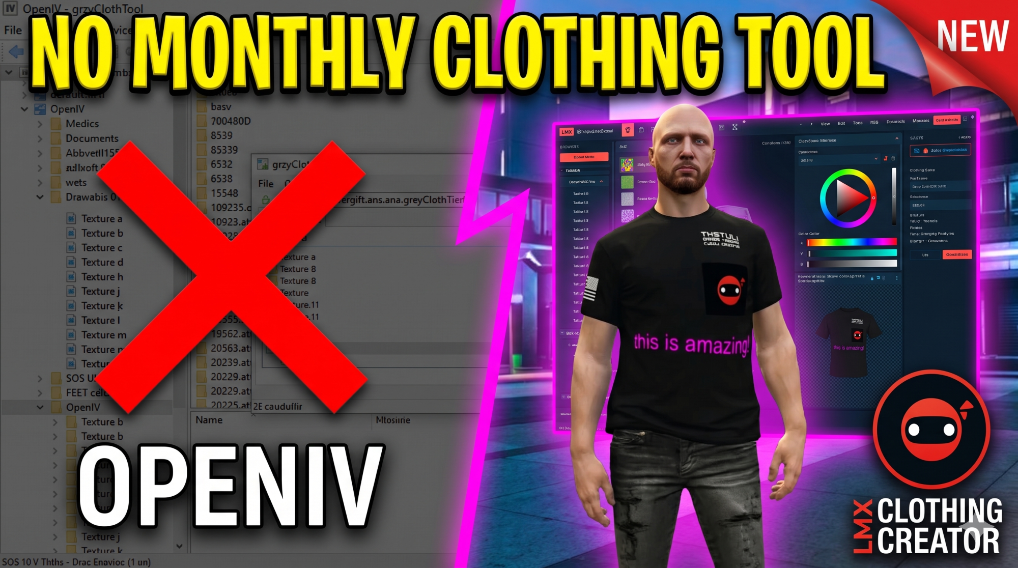 👕 LMX Clothing Creator — Make and PACK Addon Clothing In-Game — FiveM Script