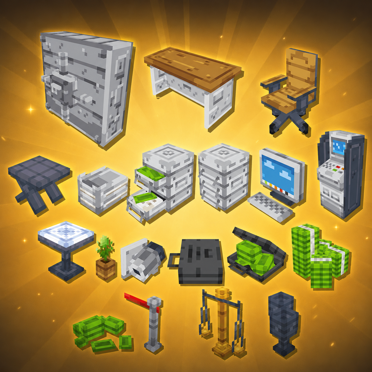 Pack de décoration - Thème Bank