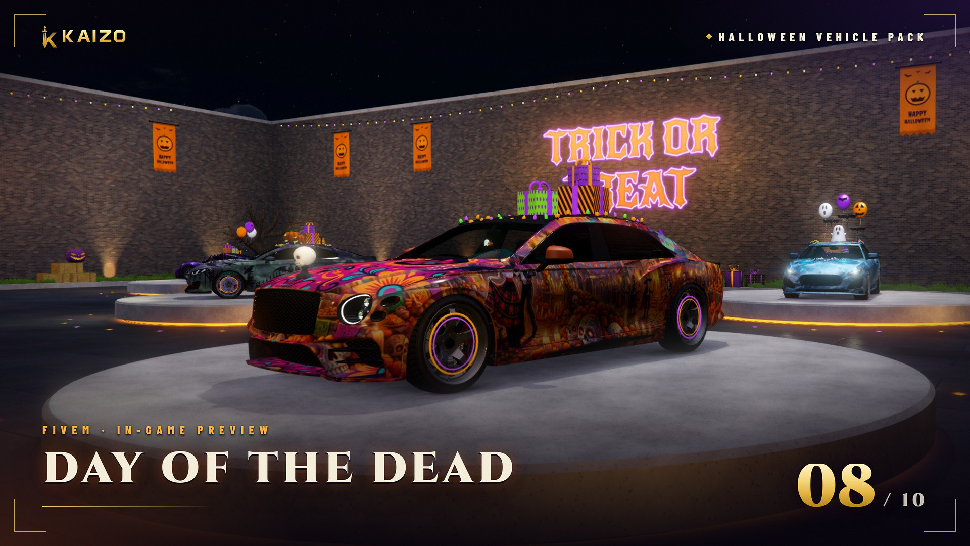 Halloween Vehicle Pack (10 Cars)