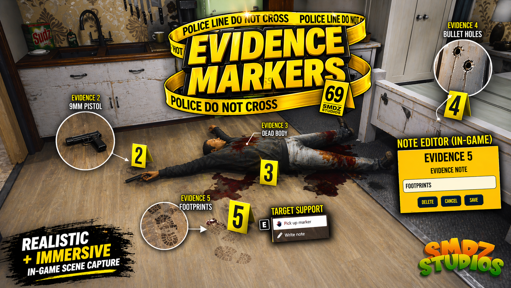[ESX/QB/QBX] Evidence Markers