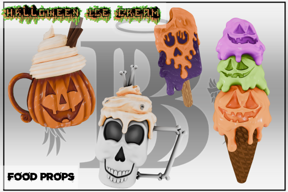 Pack  Halloween Foods Ice Treats v1