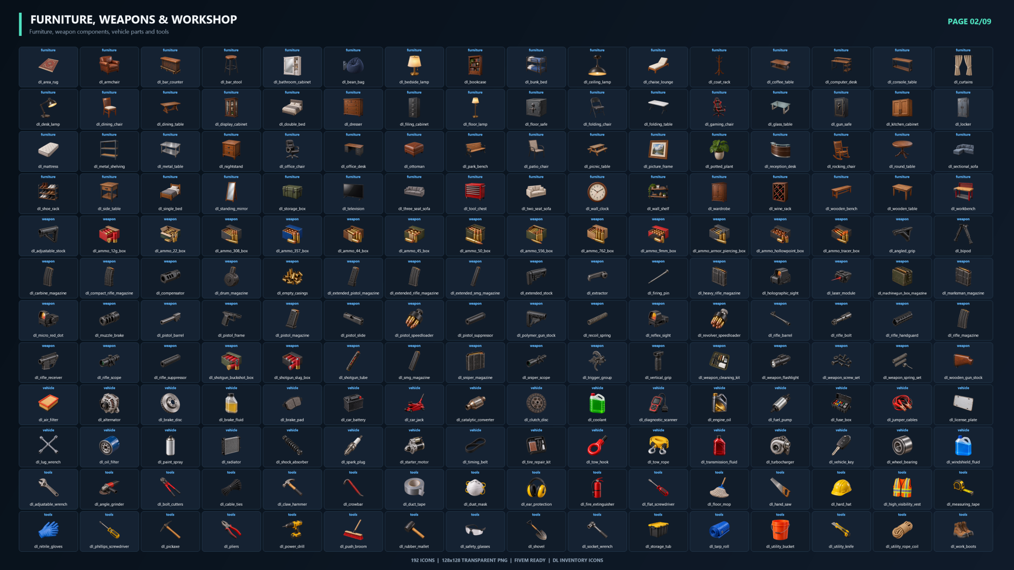 Inventory Icons | 1,924 Icons & Ready Configurations
