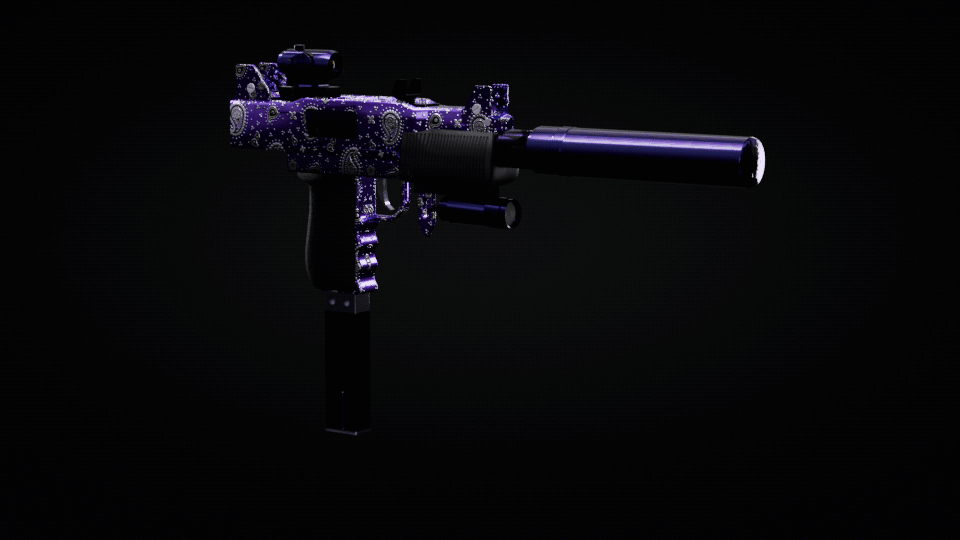 Purple Paisley SMG