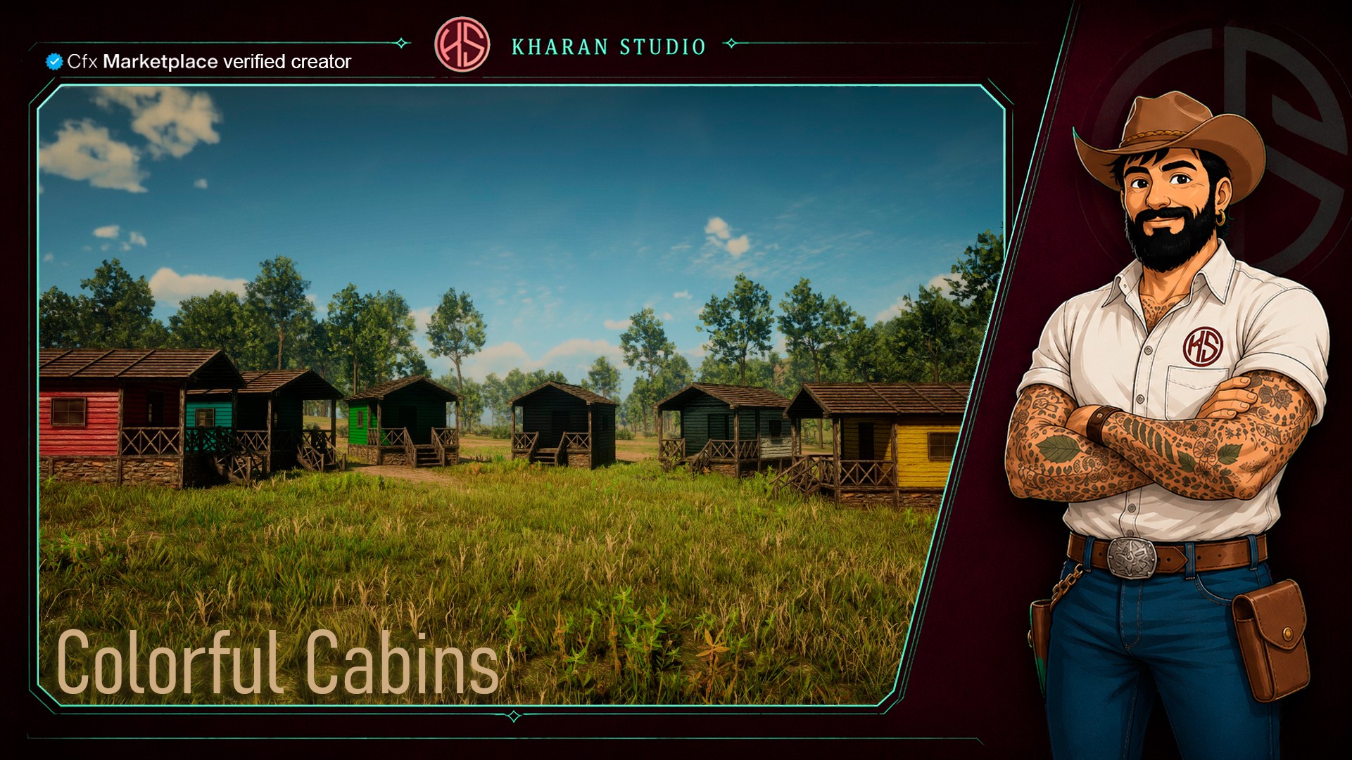 Colorful Cabins