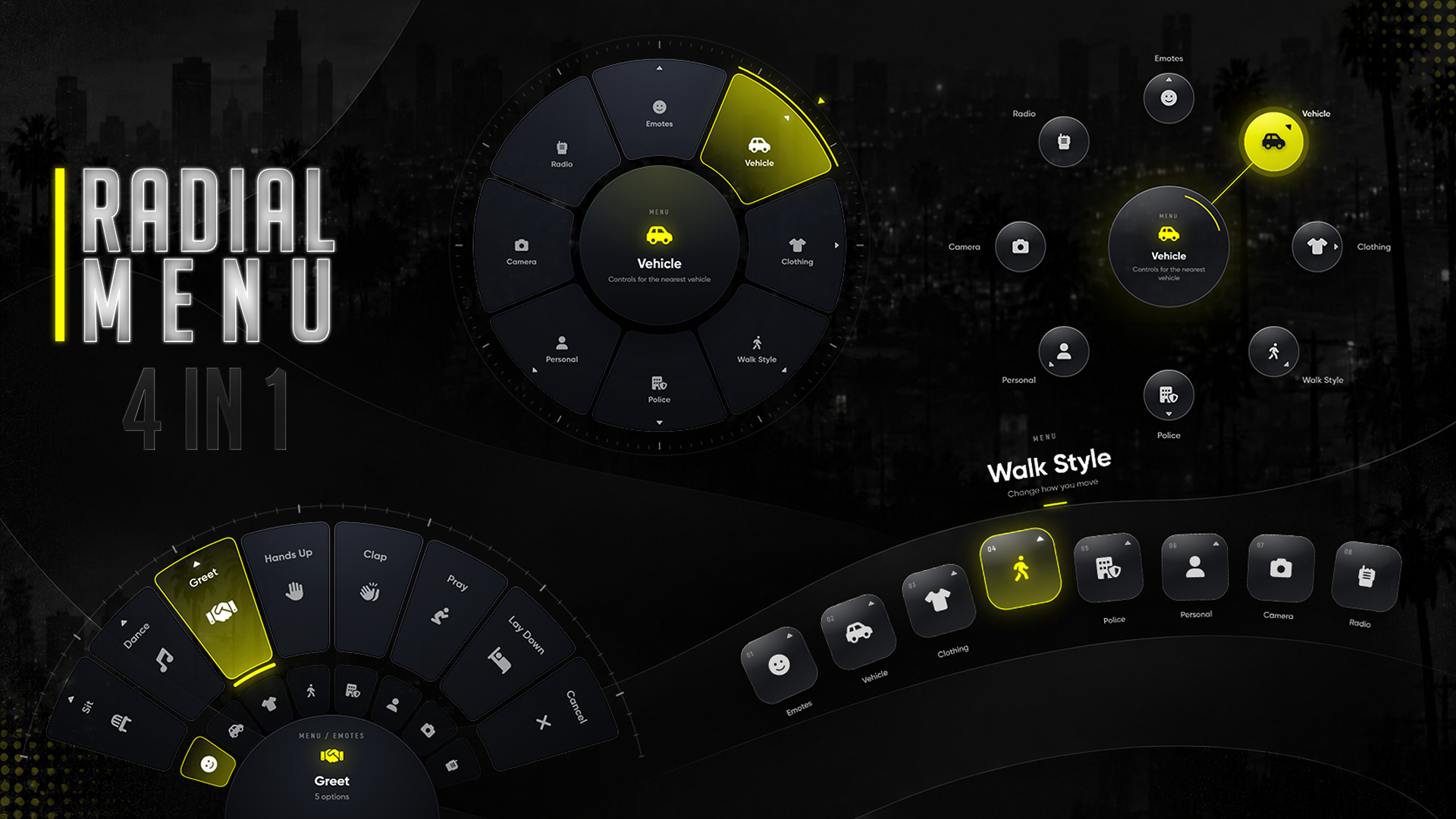 RADIAL MENU 4IN1  [VUE] 1