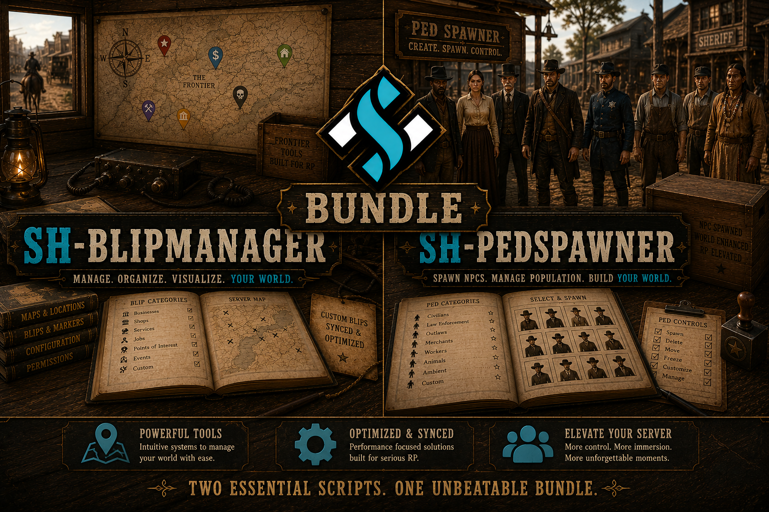 sh-blipmanager + pedspawner