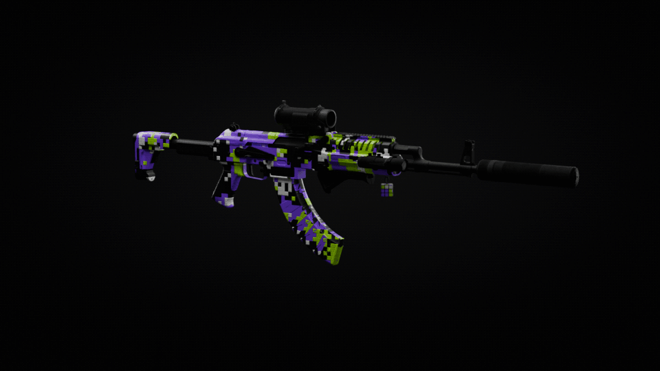Toxic Pixel Assault Rifle