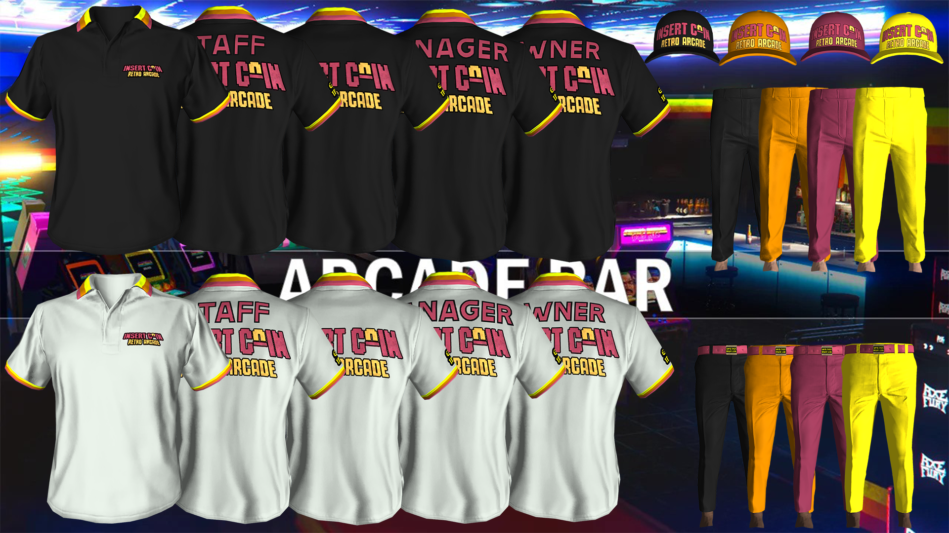 Insert Coin Arcade Uniform 1 [M+F]