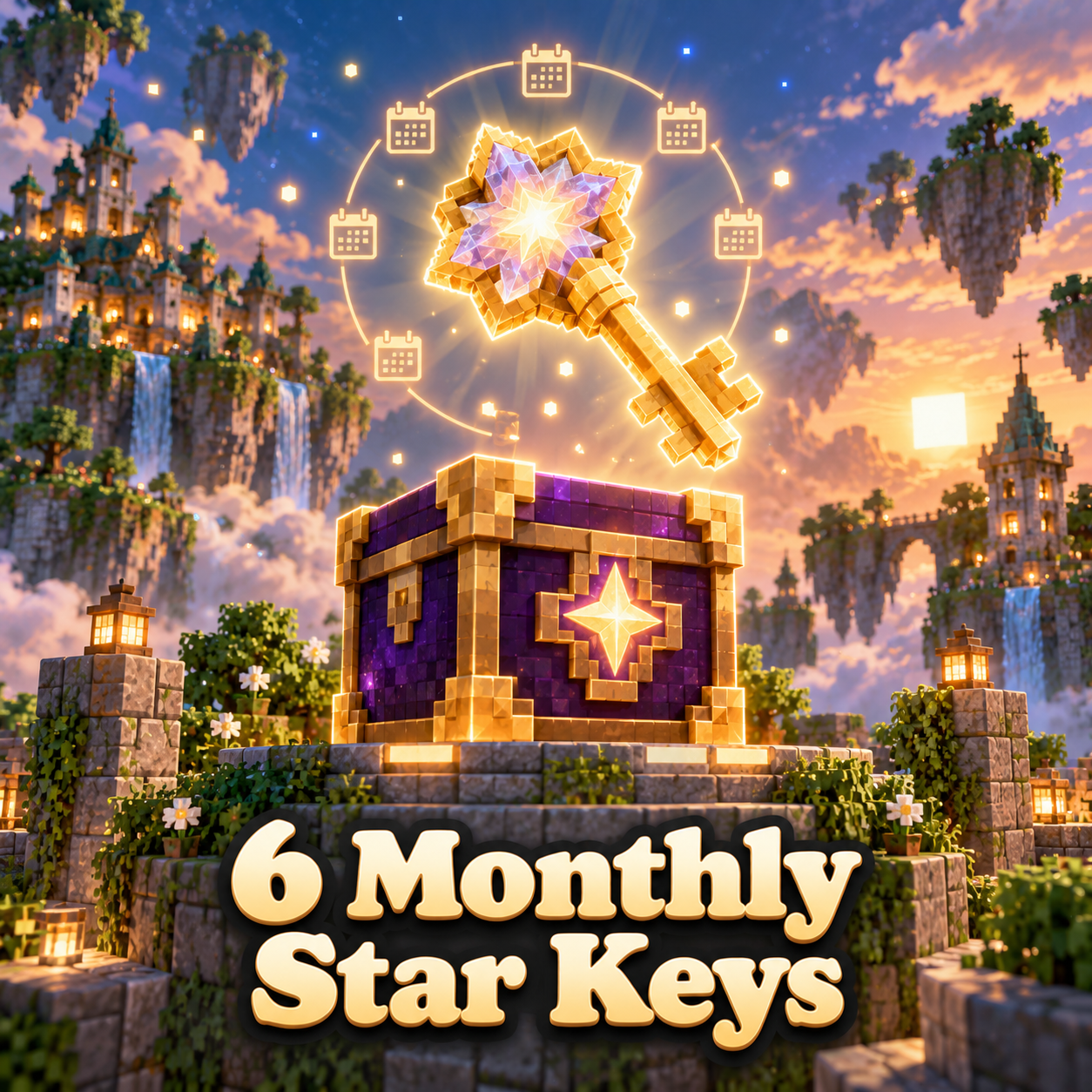 6 Monthly Star Keys
