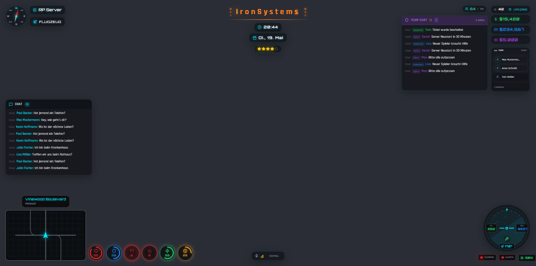 IronSystems Hud