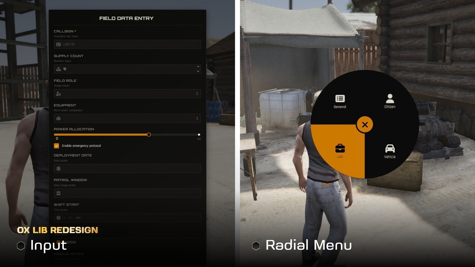 Redesign | ox_lib & ox_target