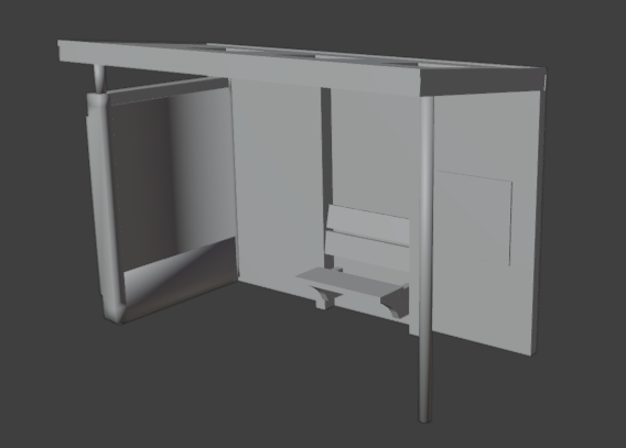 Bushalte DEV MODEL [FBX]