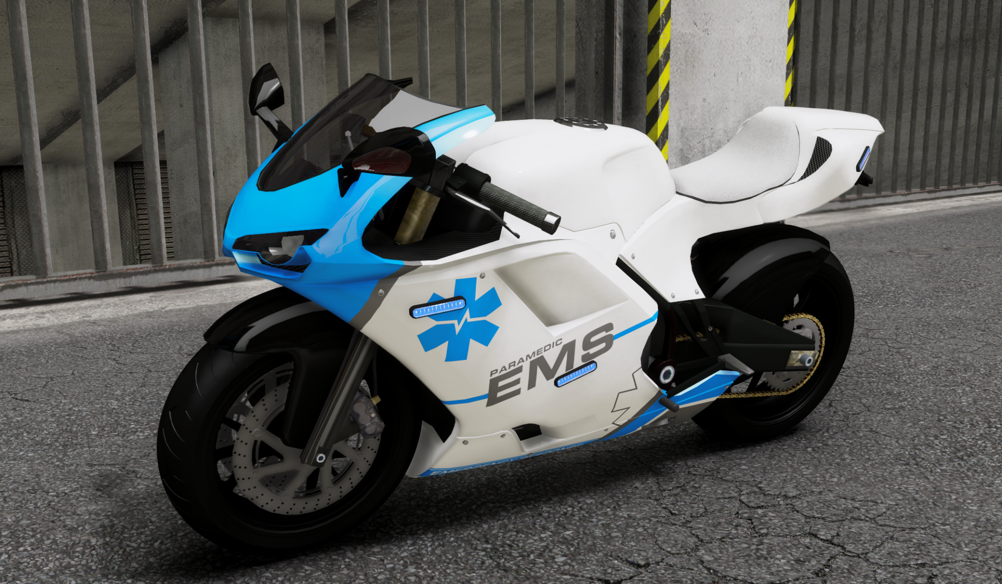 Bati Police Motorcycle - EMS  - Marked / Unmarked - NON ELS gallery preview 2 from Ghost X Development