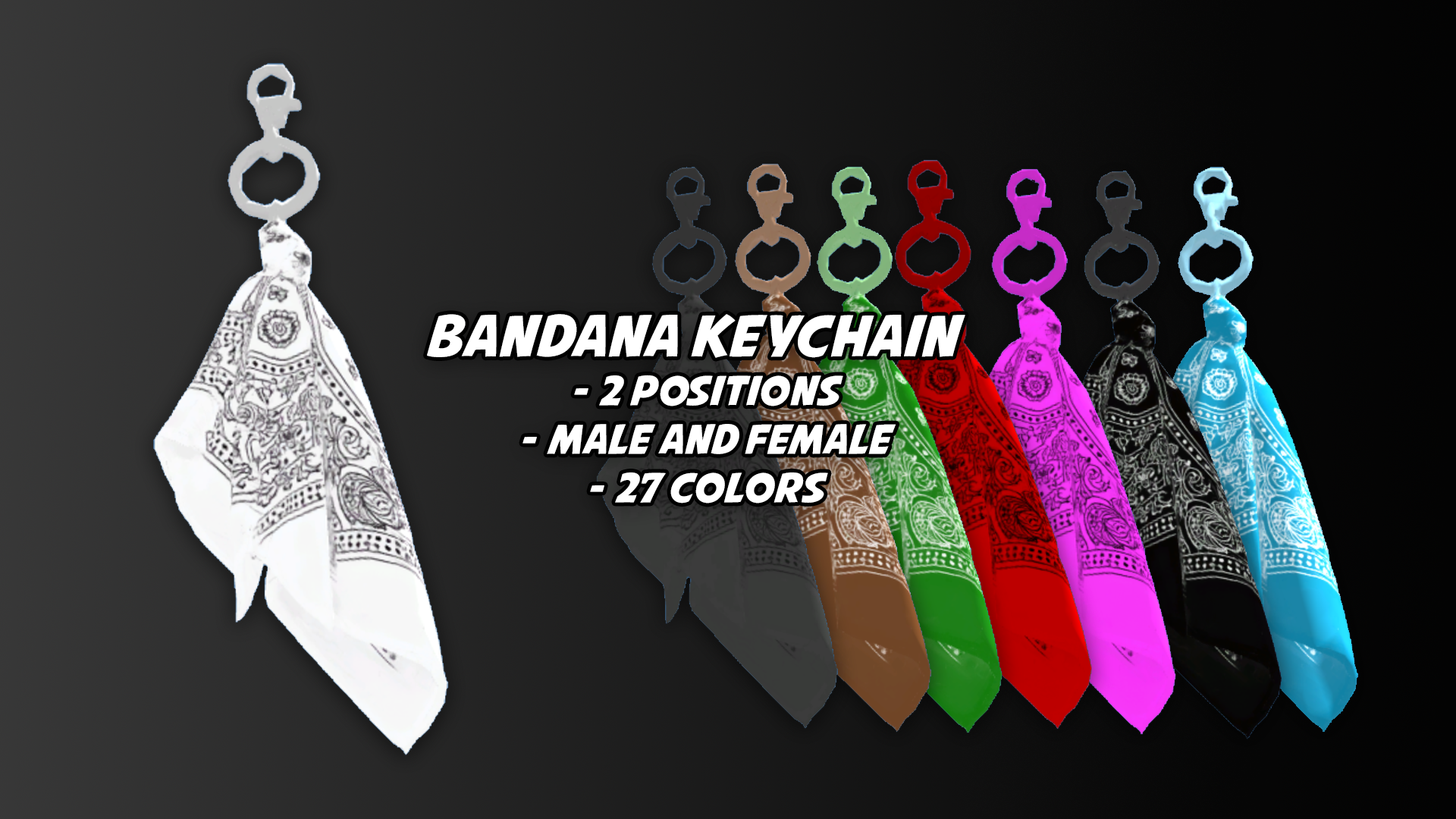 Bandana Keychain