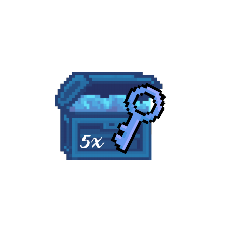 5x Sapphire Crate Keys