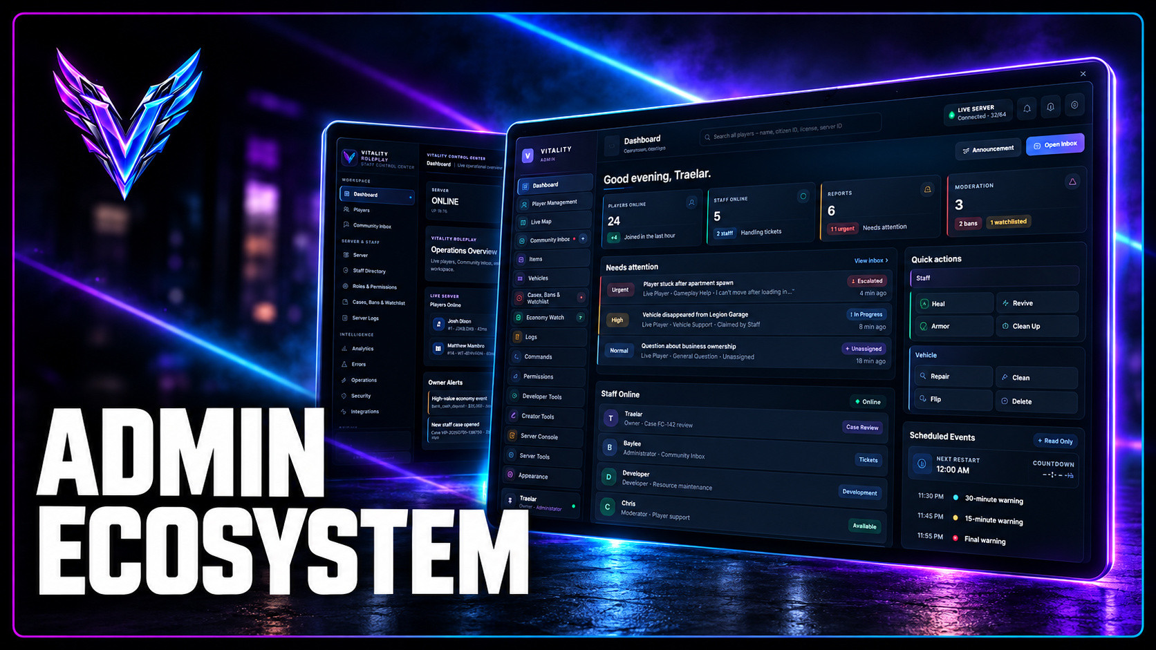 Vitality Admin Ecosystem