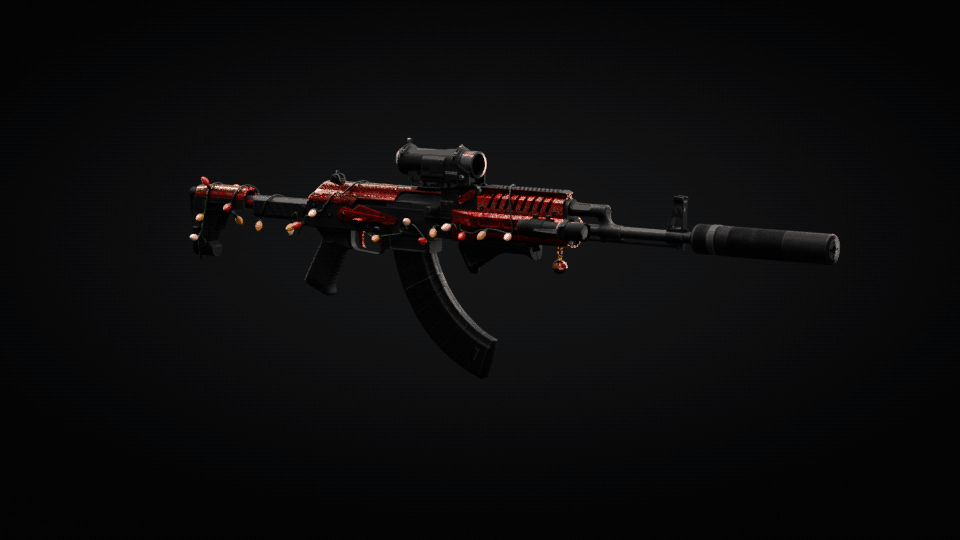 Christmas Ruby Lights Assault Rifle
