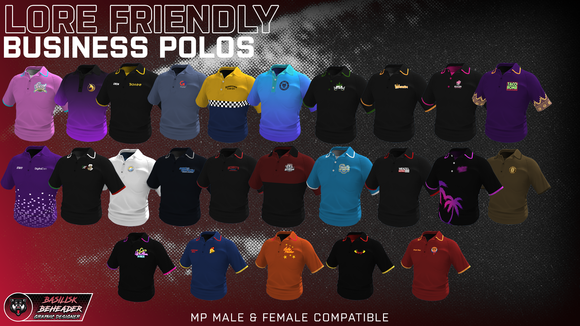 Lore Friendly Business Polo Shirts