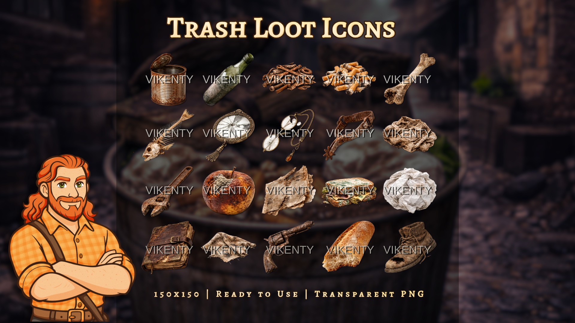 Trash Icons x20 | 01