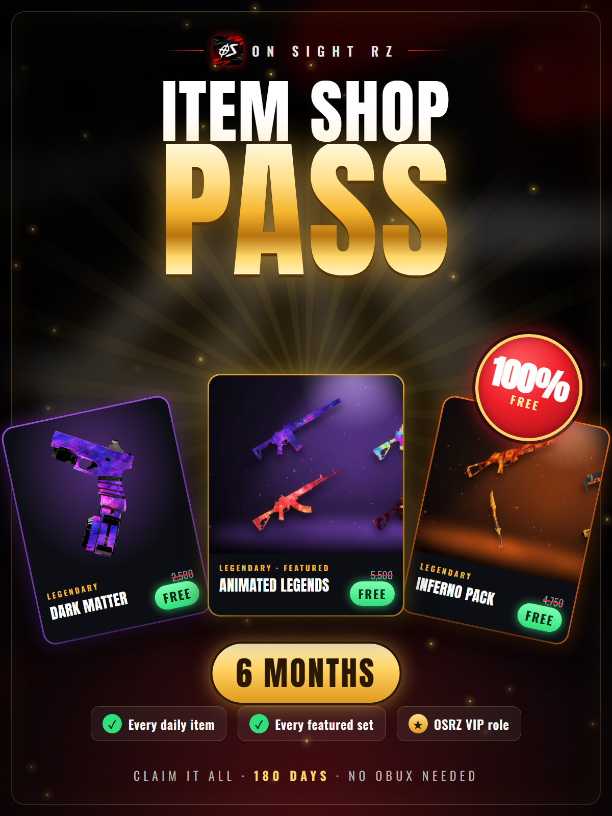 VIP Item shop pass