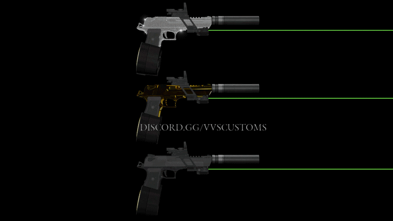 Realistic DEAGLE + VVS + Gold + Full Attachments