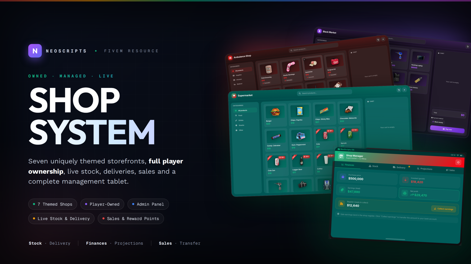 NeoScripts — Supermarket System