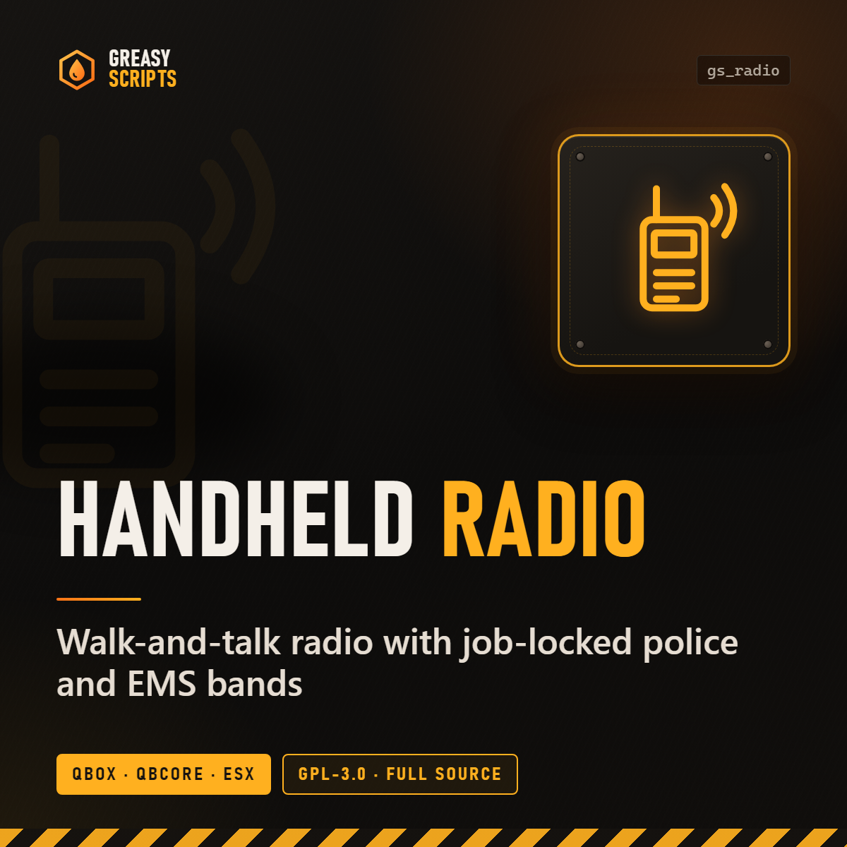 Greasy Radio - Handheld Radio for pma-voice