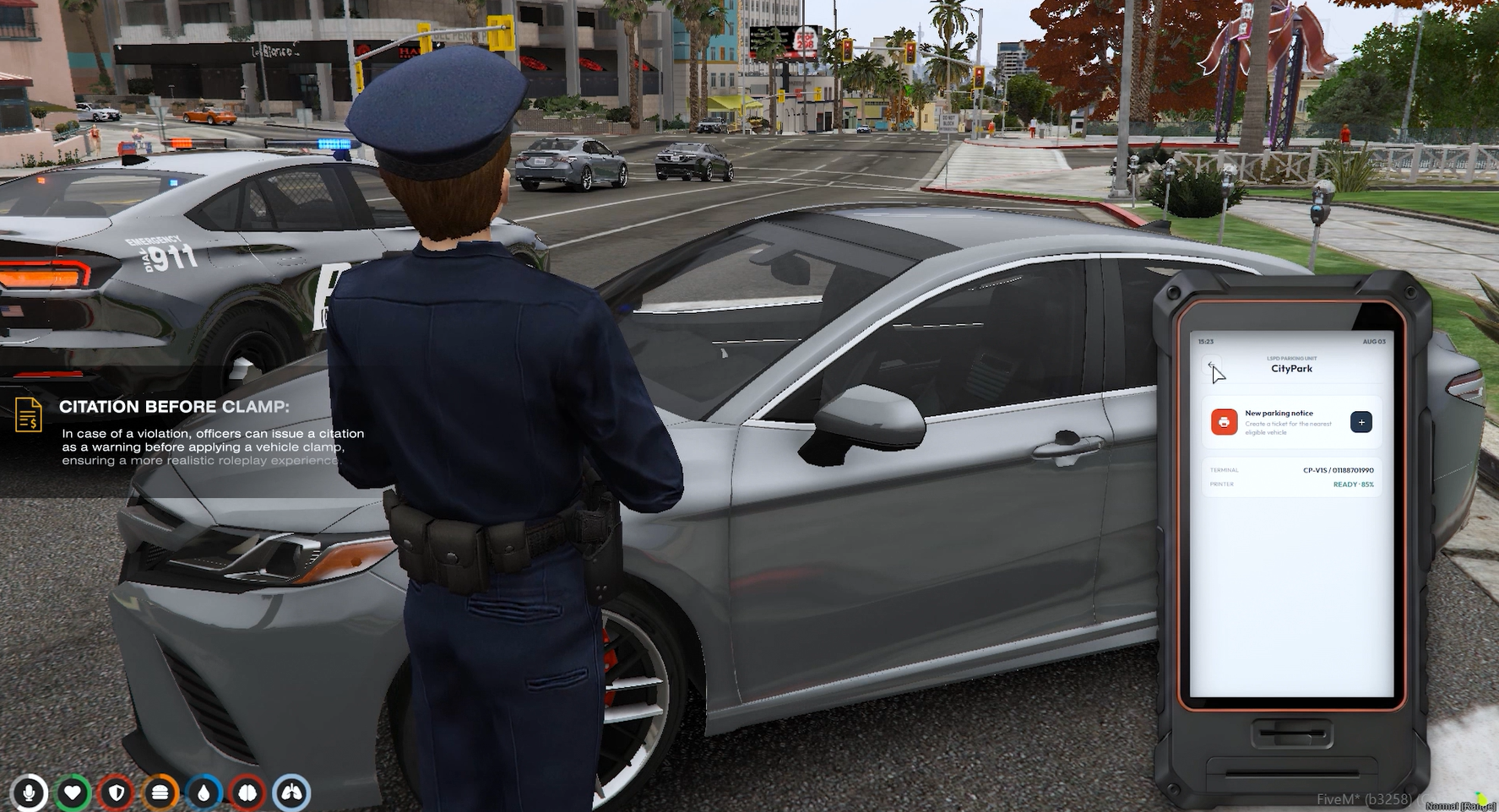 FiveM Police Traffic Enforcement System | QBCore & Qbox | Custom Props, Wheel Clamps, Tickets