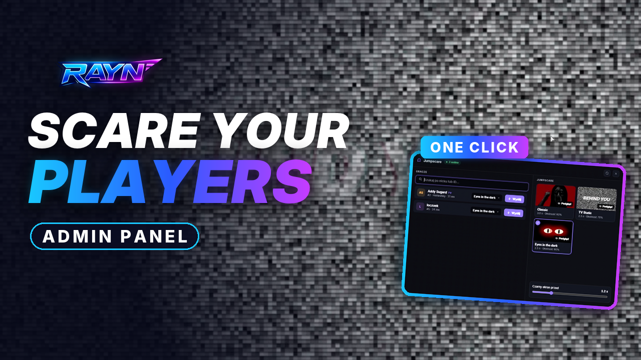 Rayn Admin Jumpscare Panel (ESX / QBCore / Qbox)