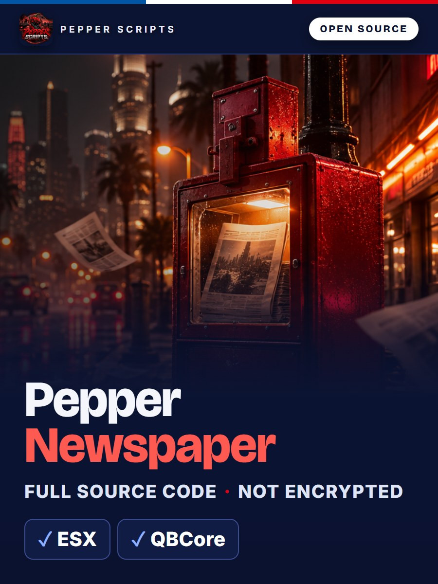 Pepper Newspaper (Open Source)