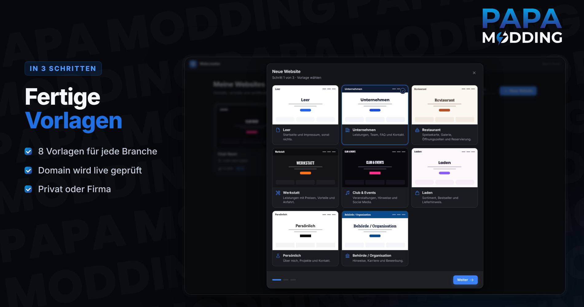 Ultimativer Website-Baukasten Screenshot 3