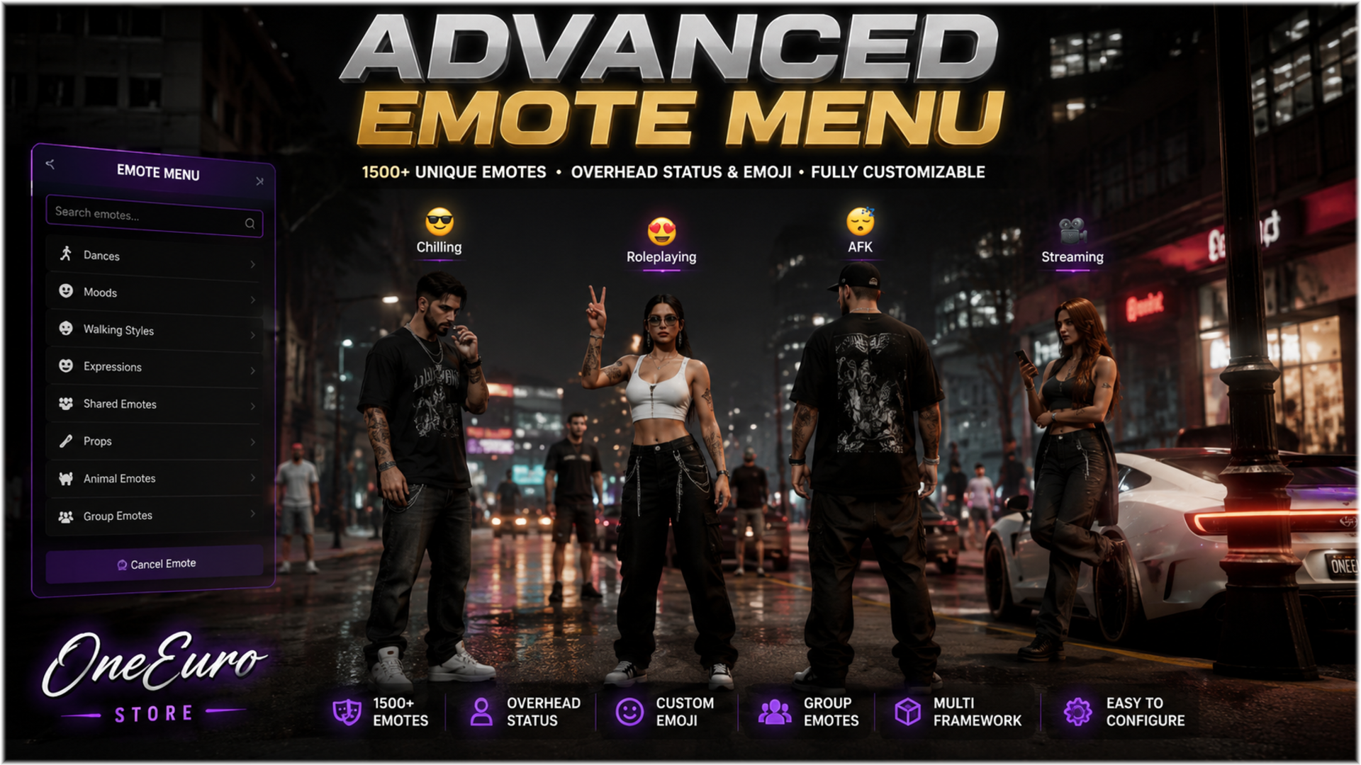 Advanced Emote Menu
