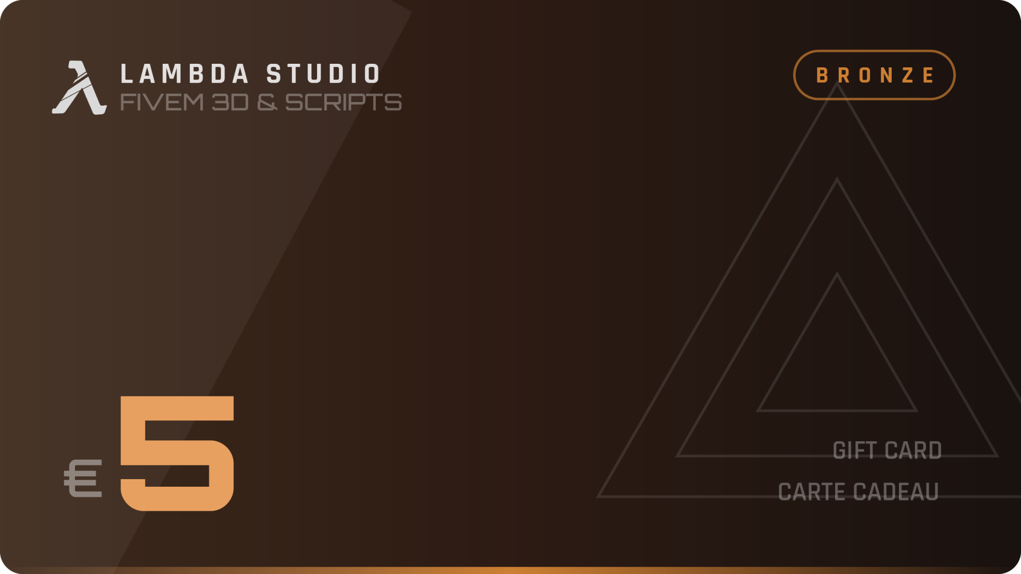 Asset FiveM - Carte Cadeau 5€ par Lambda Studio