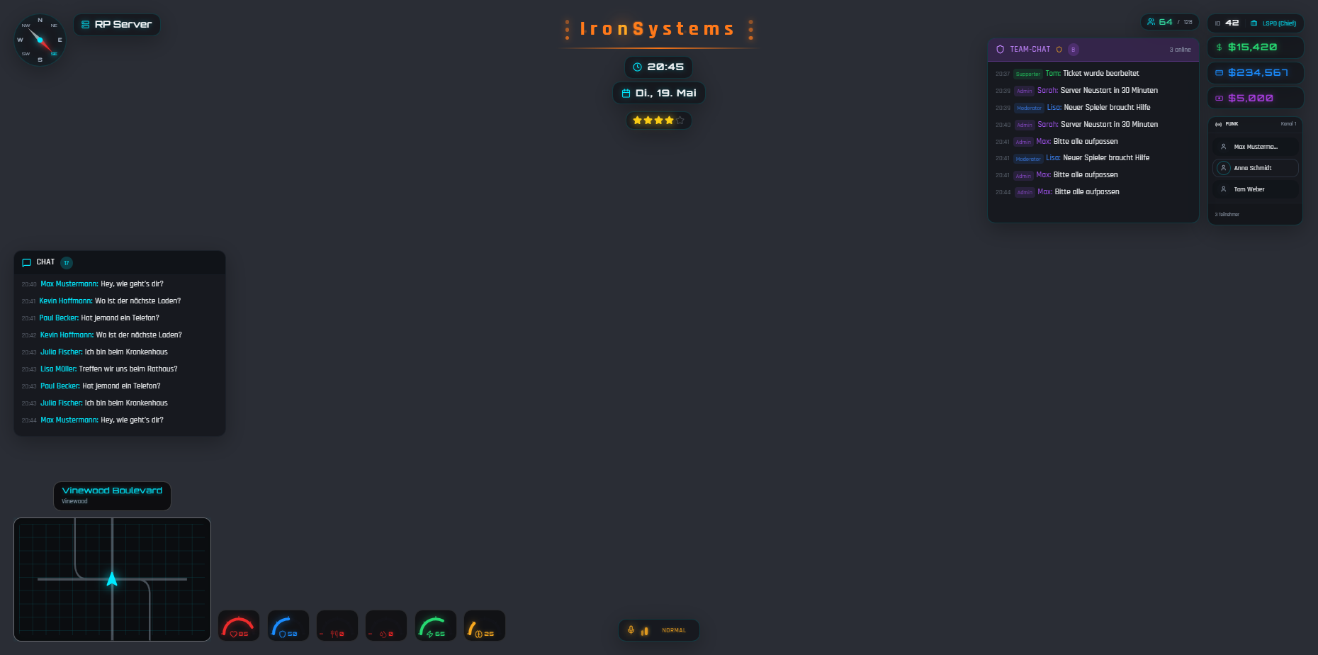 IronSystems Hud