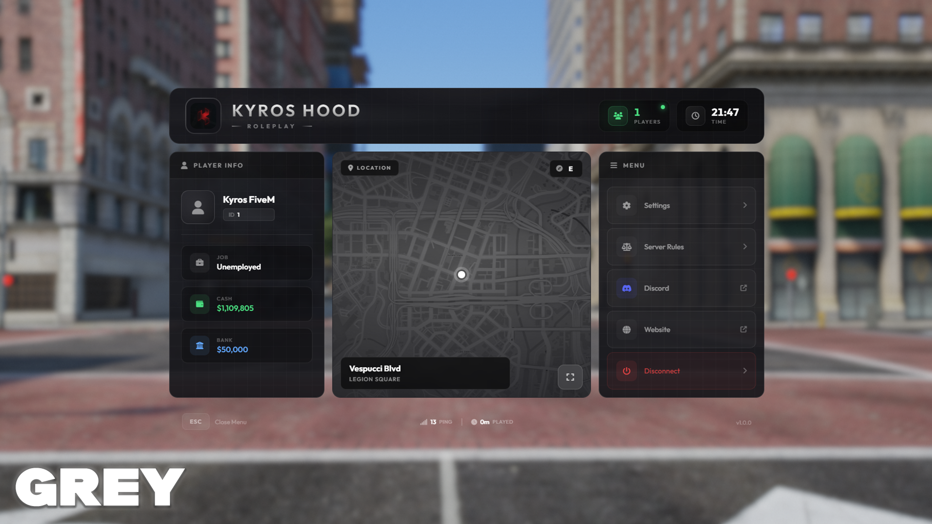 PAUSE MENU ONYX